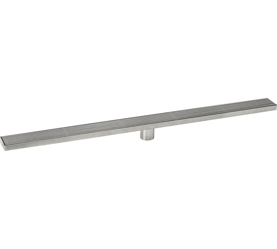 Изображение товара Трап САНАКС 1000х68 мм, нержавеющая сталь, линейный, вертикальный, крышка решётка с гидрозатвором 40051