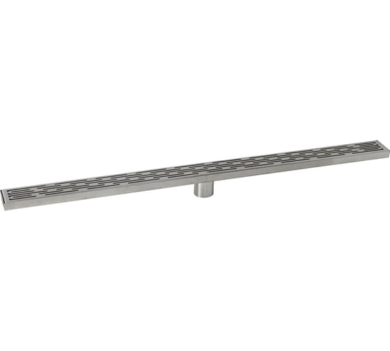 Изображение товара Трап САНАКС 1000х68 мм, нержавеющая сталь, линейный, вертикальный, крышка решётка узор с гидрозатвором 40451