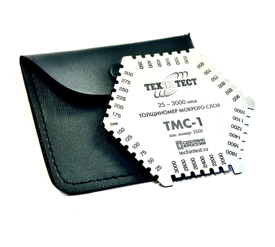 Изображение товара Толщиномер мокрого слоя ООО Техинтест (25-3000 мкм) ТМС-1