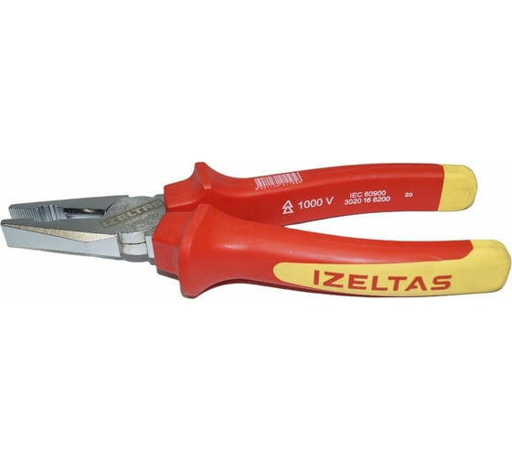Изображение товара Диэлектрические плоскогубцы IZELTAS 1000 В 200 мм 3020126200