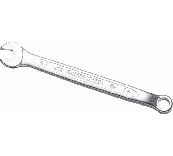 Изображение товара Комбинированный ключ изогнутый IZELTAS 6мм, длина 110 мм, 370020006