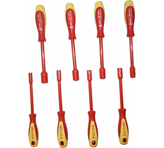 Изображение товара Набор диэлектрических отвёрток-ключей IZELTAS 8 предметов 4773008108