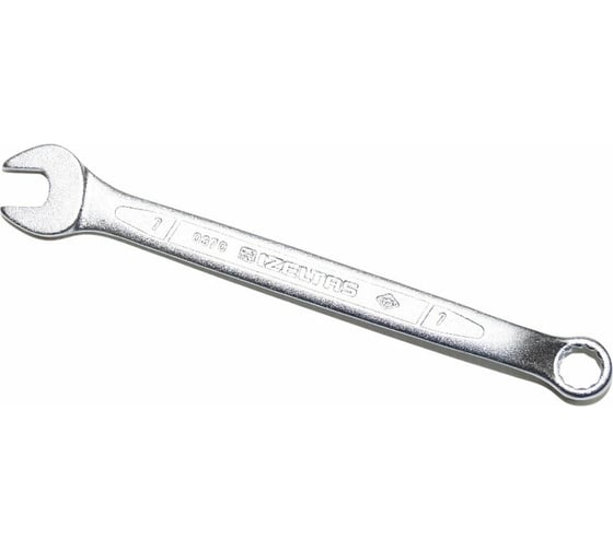 Изображение товара Комбинированный ключ изогнутый IZELTAS 7мм, длина 120 мм, 370020007