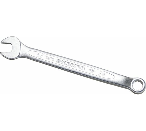 Изображение товара Комбинированный ключ изогнутый IZELTAS 8мм, длина 130 мм, 370020008