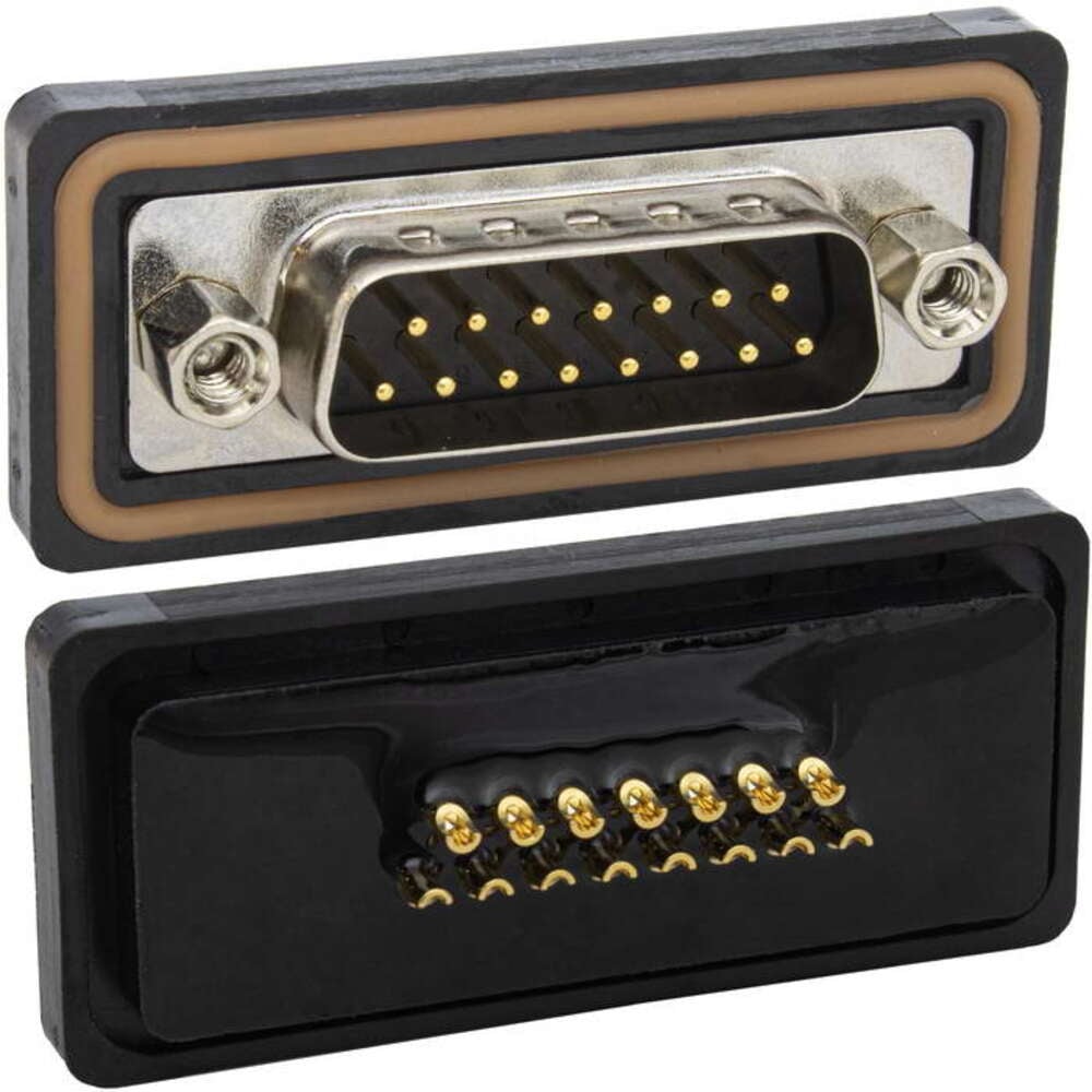 Изображение товара Разъем D-SUB RUICHI DB-15M IP67 screw 124718 для надежных соединений
