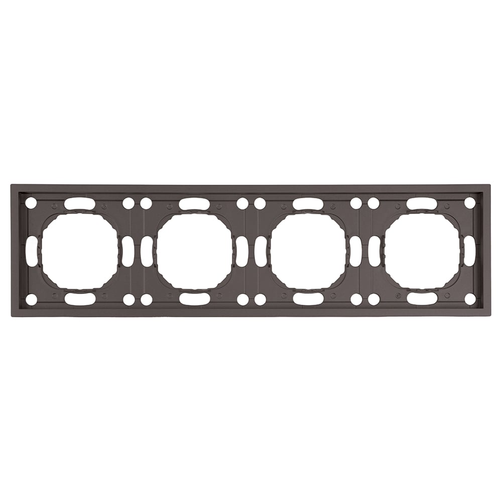 Изображение товара Рамка 4-местная STEKKER Эмили, антрацит, soft touch