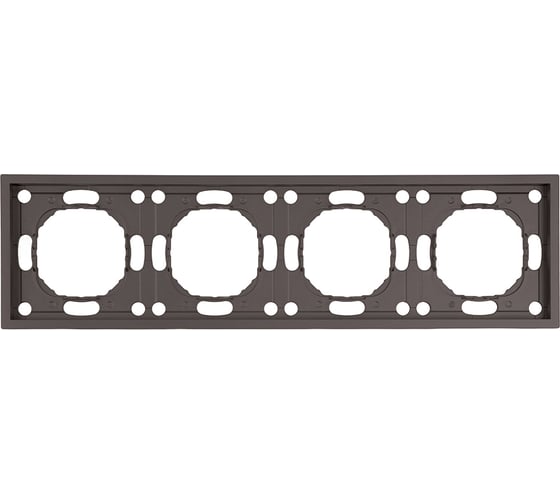 Изображение товара Рамка 4-местная STEKKER Эмили, PFR00-5004-09, антрацит, soft touch 49939