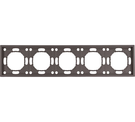 Изображение товара Рамка 5-местная STEKKER Эмили, PFR00-5005-09, антрацит, soft touch 49940