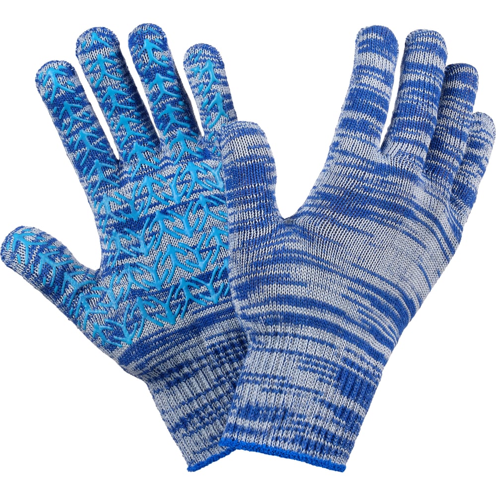 Трикотажные перчатки Фабрика перчаток кпб зима лето синди синий р сем