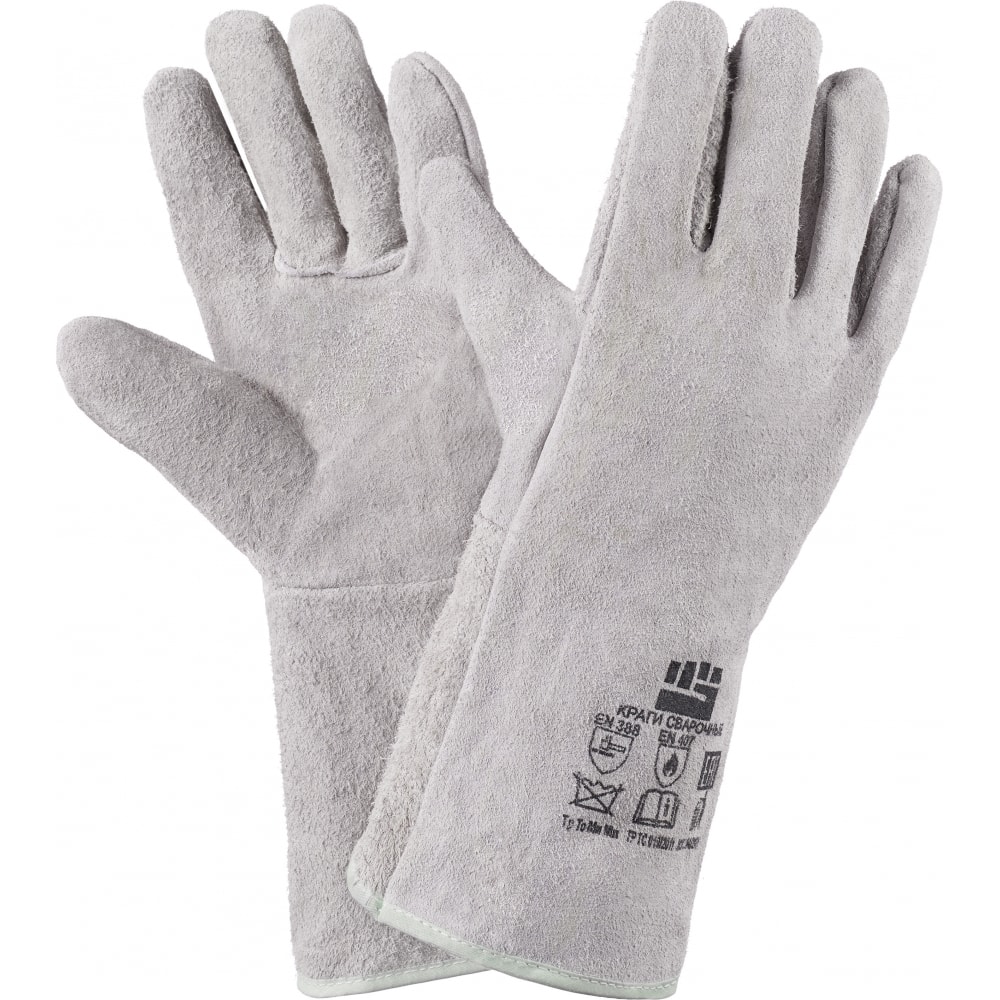 Спилковые краги Фабрика перчаток укороченные пятипалые спилковые краги фабрика перчаток