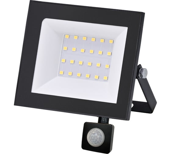 Изображение товара Прожектор светодиодный уличный ЭРА RED LINE LPR-024-2-65K-030 30Вт 6500К 2400лм IP65 регулируемый ИК датчик движения Б0065984