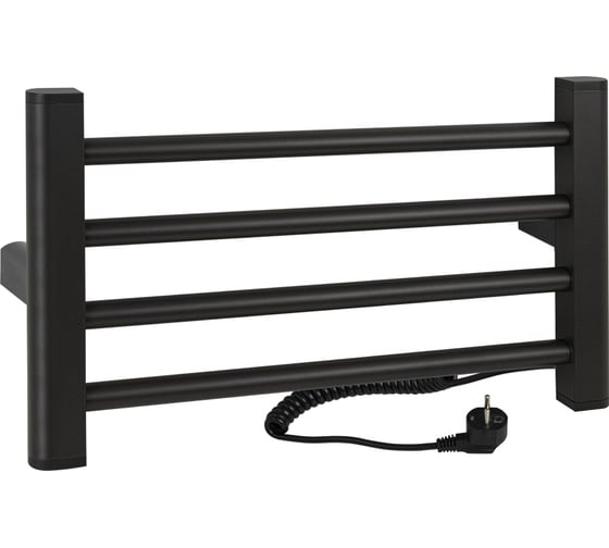 Изображение товара Полотенцесушитель Brimix электрический, ЛЕСЕНКА, 500 х 300 х 85 мм, 4 перекладины, 52 W, из алюминия, цвет ГРАФИТ. 08120K