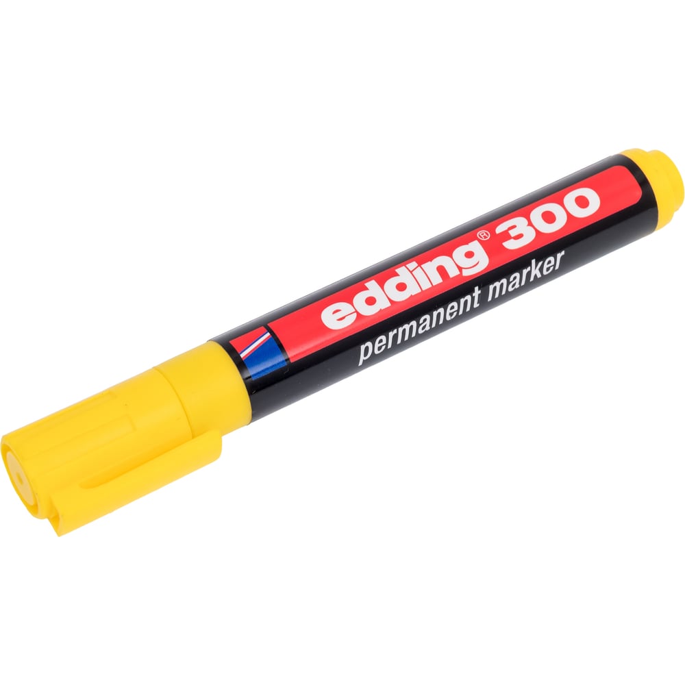 Изображение товара Перманентный маркер Edding круглый желтый 1.5-3 мм E-300-5