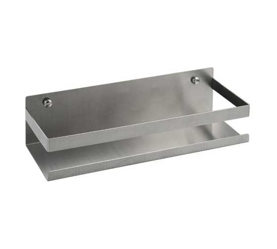 Изображение товара Полочка Brimix литая, прямоугольная - большая, одинарная из нержавеющей стали 5674