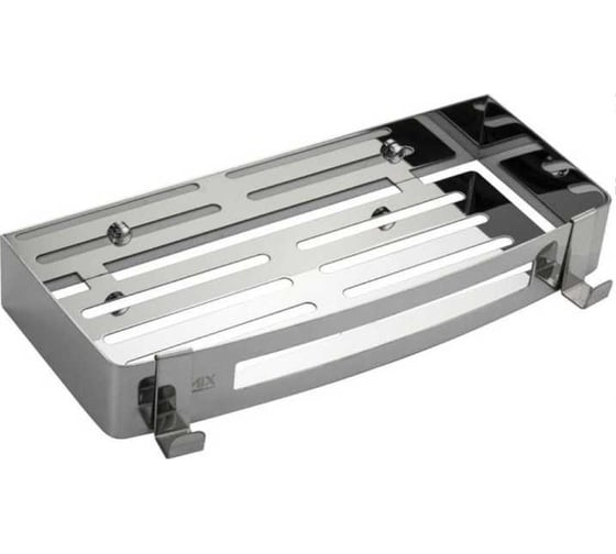 Изображение товара Полочка Brimix литая, прямоугольная, одинарная, из нержавеющей стали, хром 5655