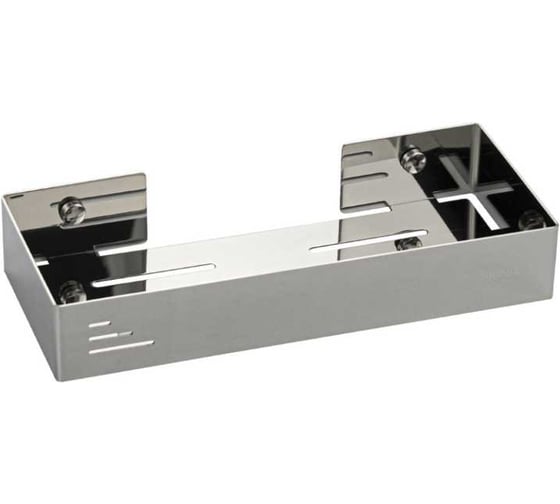 Изображение товара Полочка Brimix литая, прямоугольная, швг 24х4х10 см, из нержавеющей стали, хром 5688