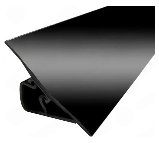 Изображение товара Плинтус для столешницы Аврора гибкий  23 + (кт заглушек/уголков) 3м, черный глянец 06027026