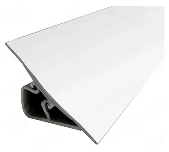 Изображение товара Плинтус для столешницы Аврора гибкий  23 + (кт заглушек/уголков) 3м, белый матовый 06027025