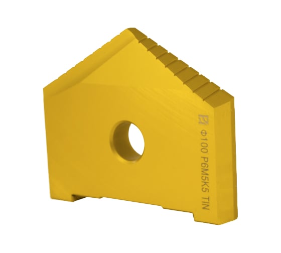 Изображение товара Сверло перовое (пластина) 100 Р6М5К5(M35) по металлу TiN 2000-1265 ГОСТ 25526-82 Русский Инструмент ri.157.401