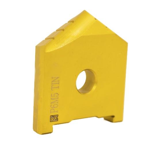 Изображение товара Сверло перовое (пластина) 44 Р6М5(M2) по металлу TiN 2000-1227 ГОСТ 25526-82 Русский Инструмент ri.157.566