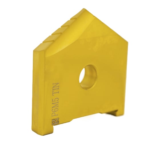 Изображение товара Сверло перовое (пластина) 58 Р6М5(M2) по металлу TiN 2000-1243 ГОСТ 25526-82 Русский Инструмент ri.157.538