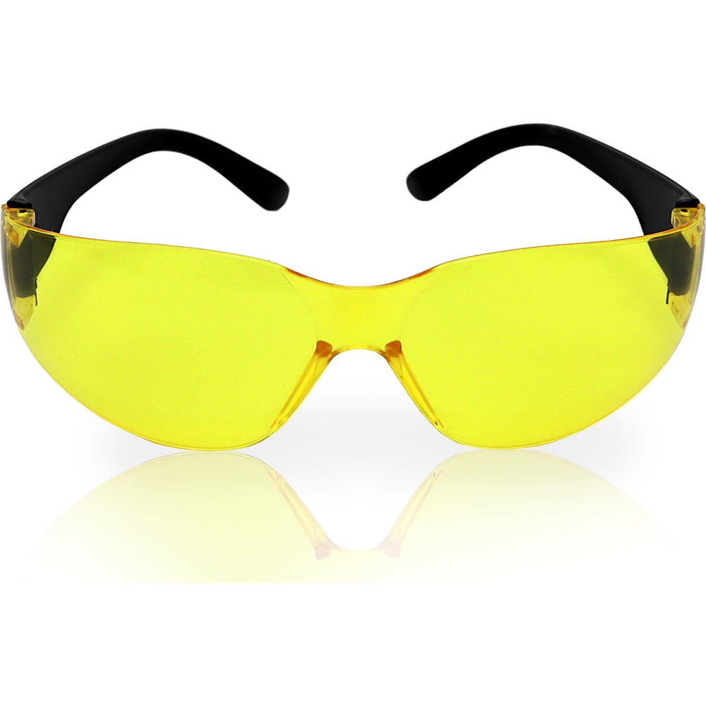 Защитные открытые очки ЕЛАНПЛАСТ футляр для очков на затяжке длина 17 5 см желтый