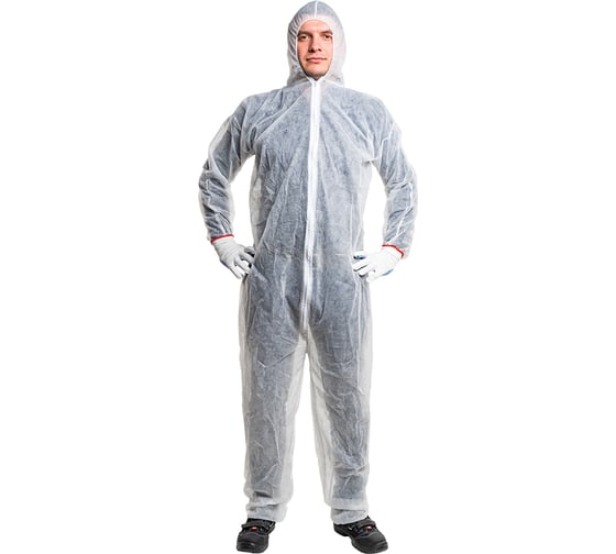 Изображение товара Защитный Комбинезон Puretech Каспер одноразовый С1, плотность 35 г/м2, материал спандбонд, размер XXXL(3XL), шт C1306