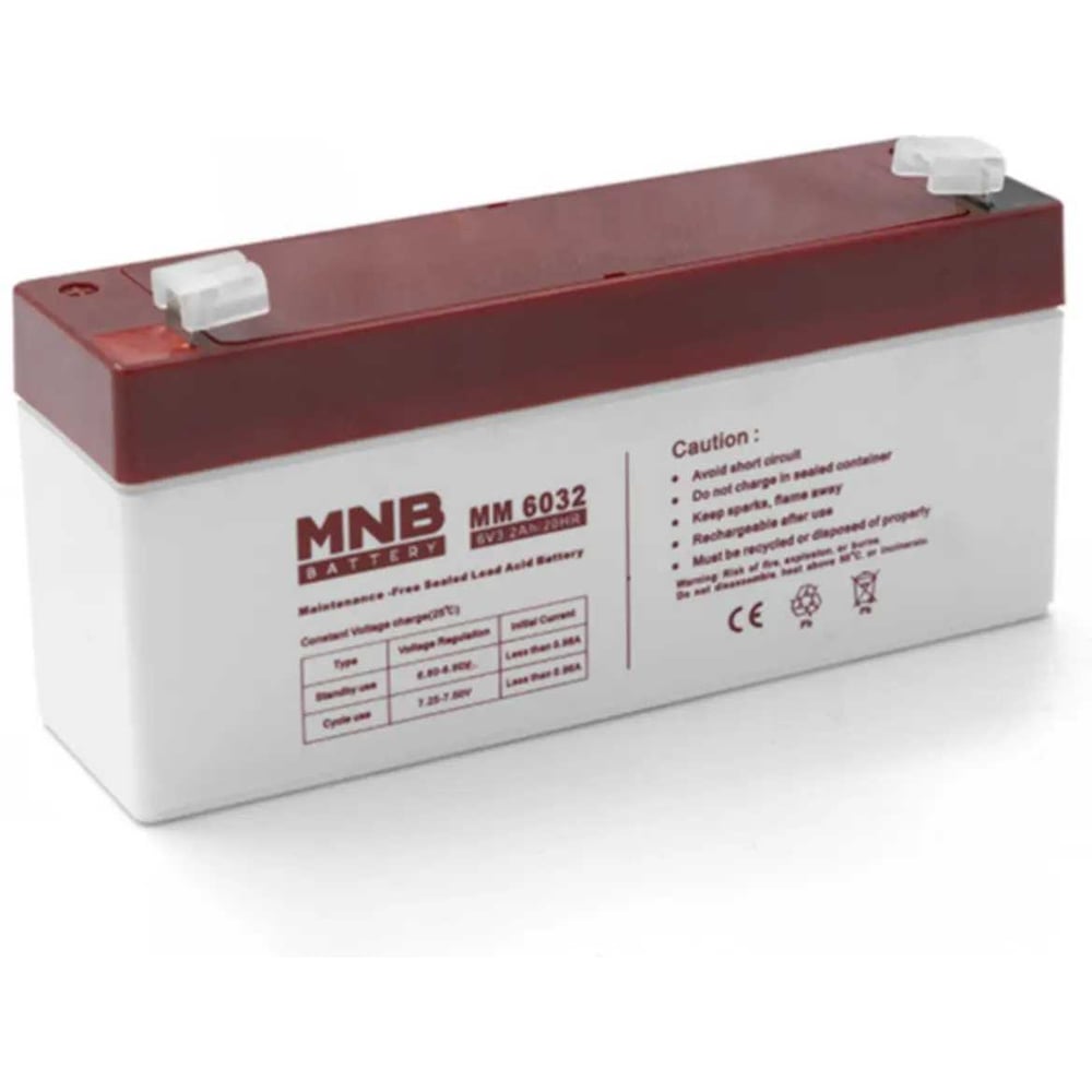 Изображение товара Аккумуляторная батарея MNB MM 6032 AGM 3.2 Ач компактная надежная