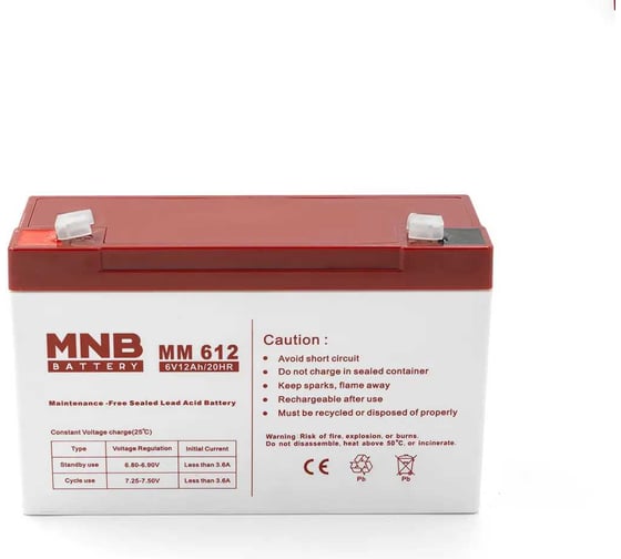 Изображение товара Аккумуляторная батарея MNB MM 612 УТ-00003171