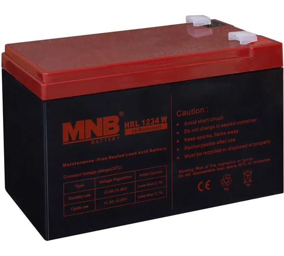Изображение товара Аккумуляторная батарея MNB HRL 1234 W УТ-00003092