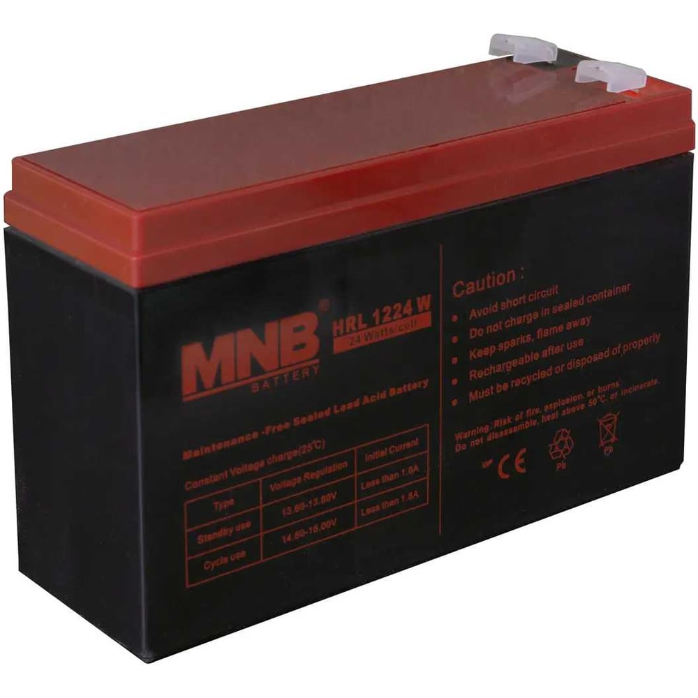 Изображение товара Аккумуляторная батарея MNB HRL 1224 W UT-00003096 12В 6Ач AGM