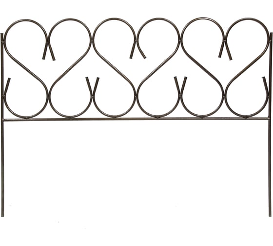 Изображение товара Заборчик Sadagro Изящный 4 секций, бронза 8408