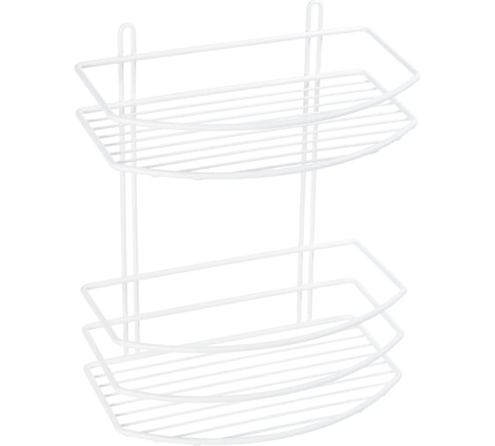 Изображение товара Овальная полка FIXSEN двухэтажная, белая FX-720W-2