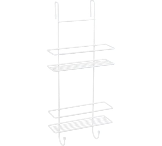 Изображение товара Полка для душевой кабины FIXSEN двухэтажная, белая FX-740W-2