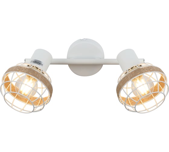 Изображение товара Настенно-потолочный светильник-спот Rivoli Anselma 7034702 2 x E14 40 Вт поворотный Б0051975