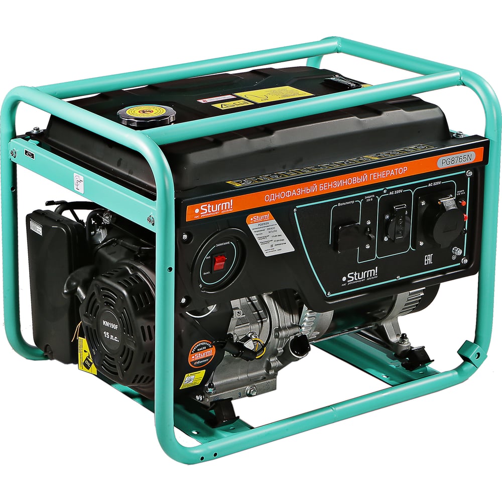 Изображение товара Бензогенератор Sturm 6500 ВА с AVR и ручным стартом