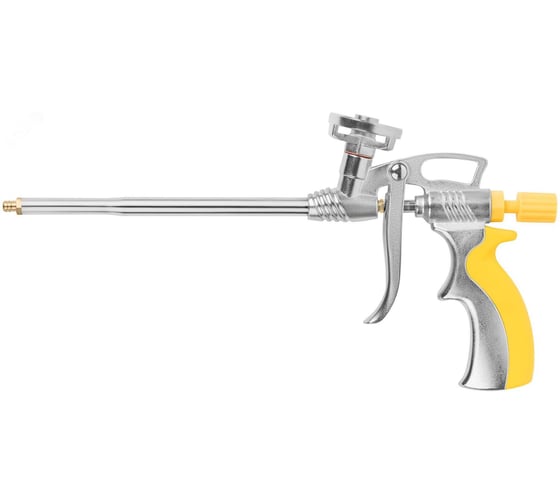 Изображение товара Пистолет для монтажной пены FIT алюминиевый корпус, прорезиненная ручка 14283