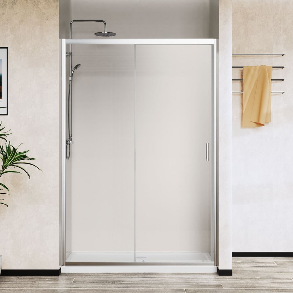 Изображение товара Душевая дверь VINCEA City 1300 прозрачное стекло хром двойные раздвижные