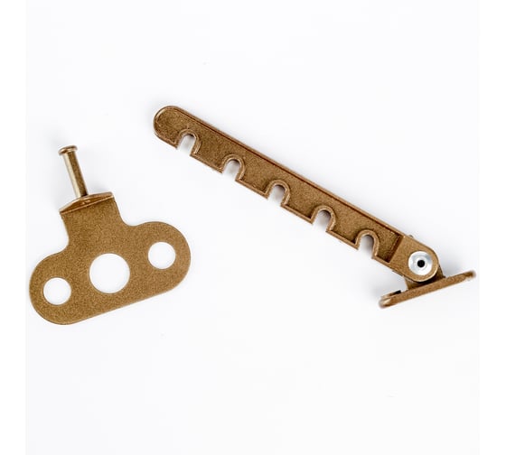 Изображение товара Оконный ограничитель Трибатрон металл Евро-2 120 мм, бронзовый металлик 87845