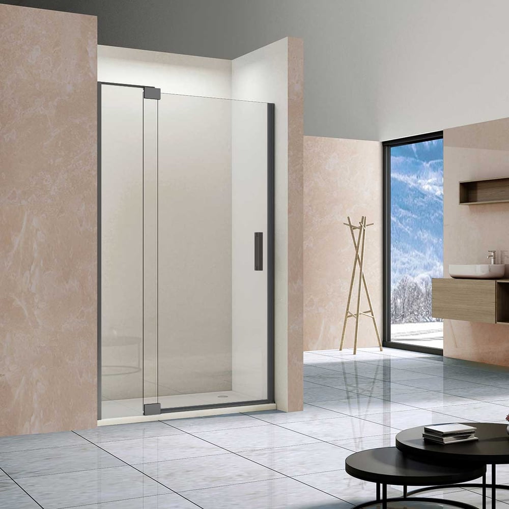 Изображение товара Душевая дверь VINCEA Extra 800/900 из стекла и вороненой стали