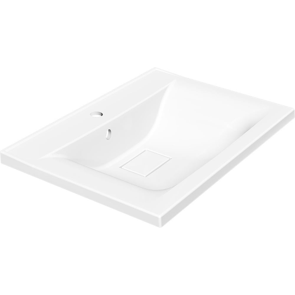 Изображение товара Раковина из искусственного камня VINCEA VCB-13800W белая современная прямоугольная