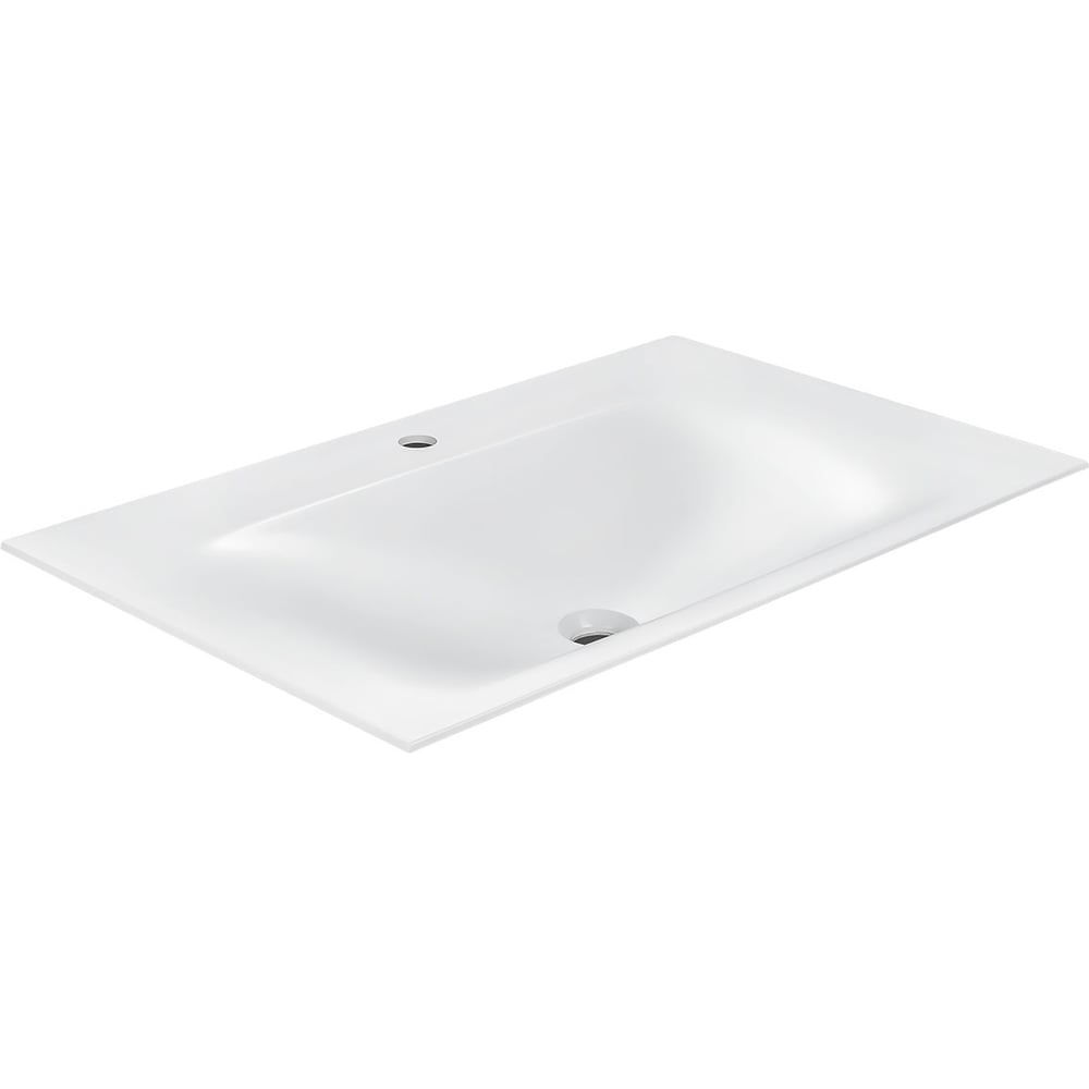 Изображение товара Современная раковина из искусственного камня VINCEA VCB-1F800W белая