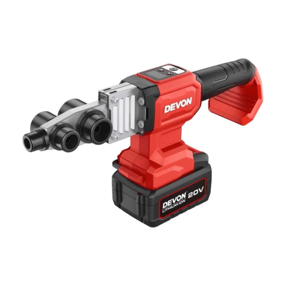 Изображение товара Аккумуляторный аппарат для сварки пластиковых труб DEVON 5952-LI-20