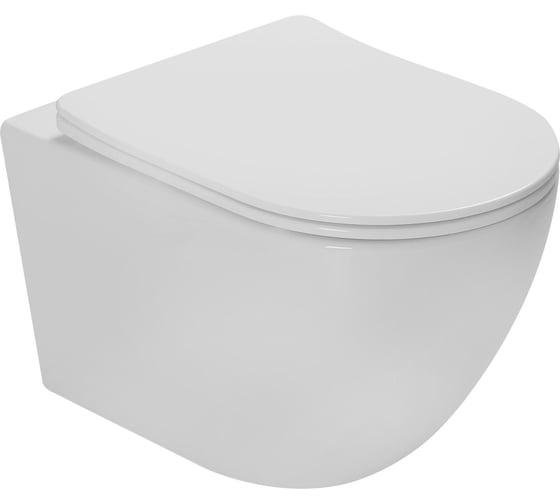 Изображение товара Унитаз подвесной VINCEA Globo Tornado, цвет белый, ультратонкое сиденье soft-close VT1-14ST