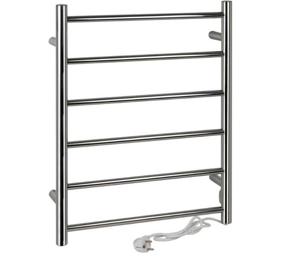 Изображение товара Электрический полотенцесушитель BRIMIX КЛАССИК ПРЕМИУМ, ПРЯМОЙ, 680х530х105 мм, на 6 перекладин с сухим ТЭНом, 60 W, 220-230 V, 50 Hz из нержавеющей стали BK1096