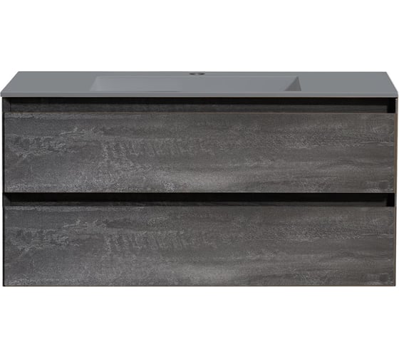 Изображение товара База под раковину VINCEA Luka 1000 подвесная, 2 выкатных ящика soft-close, G.Stone. VMC-2L100GS