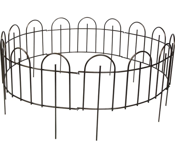 Изображение товара Заборчик Sadagro клумба Окно 5 секций, бронза 8427