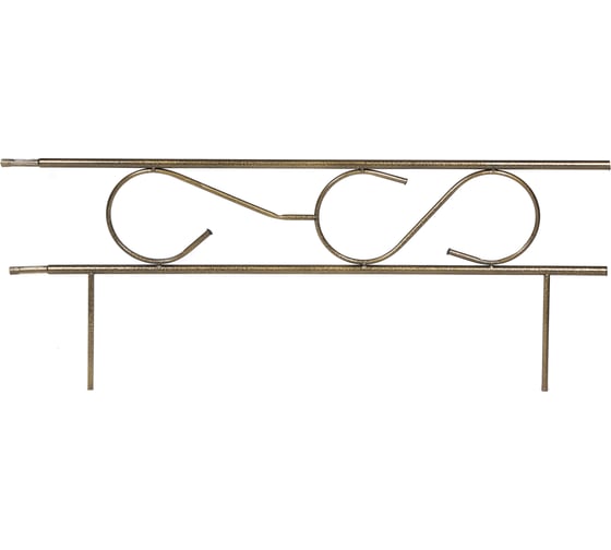 Изображение товара Заборчик Sadagro Прямой 4 секции, бронза 8418