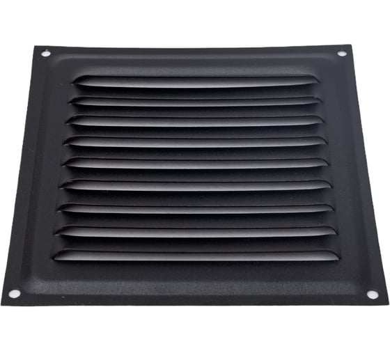 Изображение товара Решетка вентиляционная 100х100 мм черный муар Трибатрон 87523