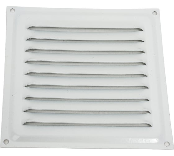Изображение товара Решетка вентиляционная 100х100 мм белая Трибатрон 87516